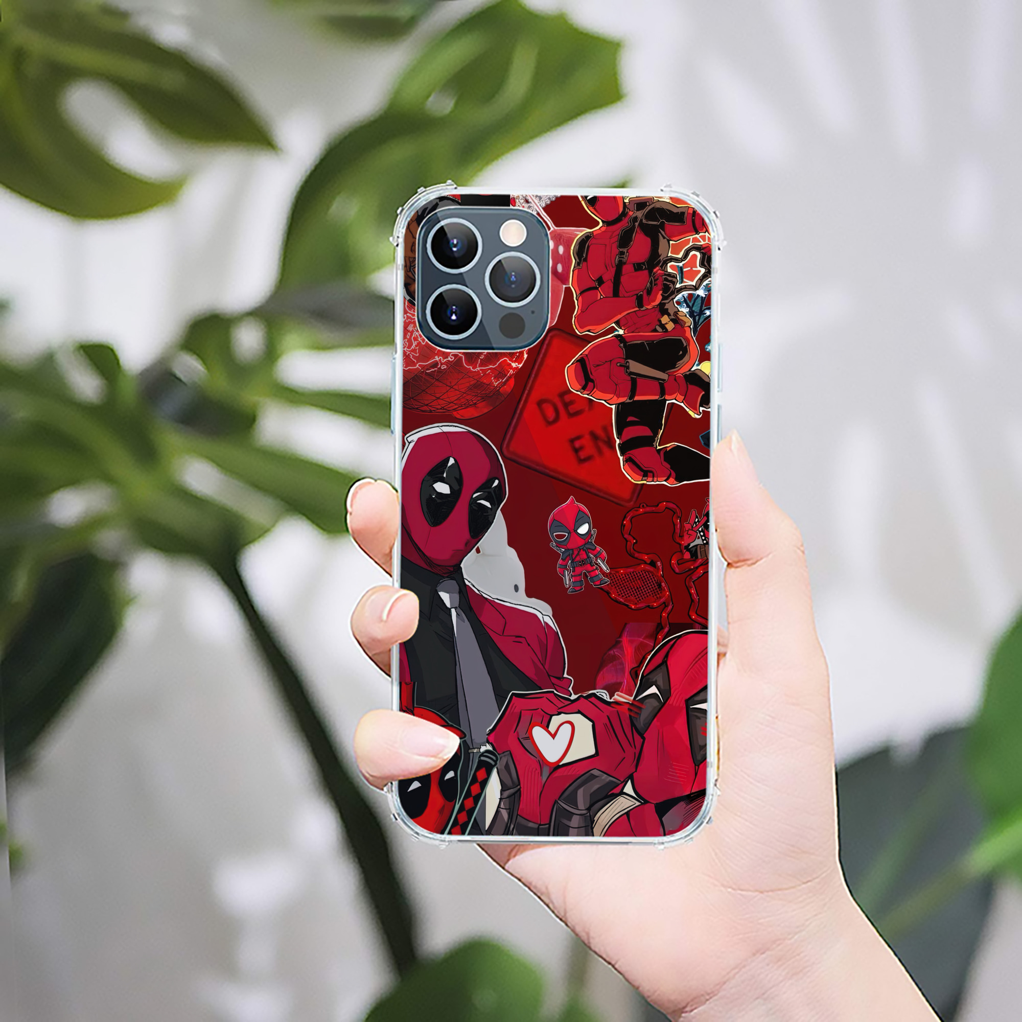 （画像用） Deadpool デッドプール 【iPhone 12シリーズ対応】透明スマホケース（クリアソフトケース）
